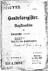 Handelsregistereintrag von 1890
